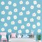 Daisy Wall Decal Flower Vinyl Wall Decals Daisy Stickers Floral Decals Peel (Simple Style,White)